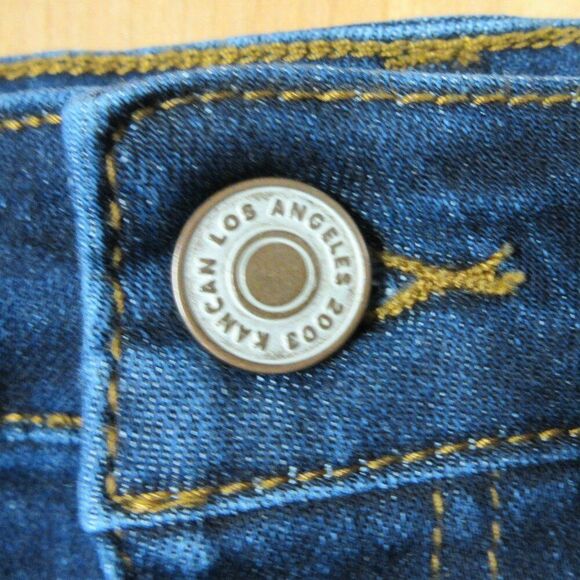 KANCAN Lou Stretch Denim Mini Skirt Womens/Juniors 29/11 Raw Edge Jeans KC6062 - Picture 4 of 13